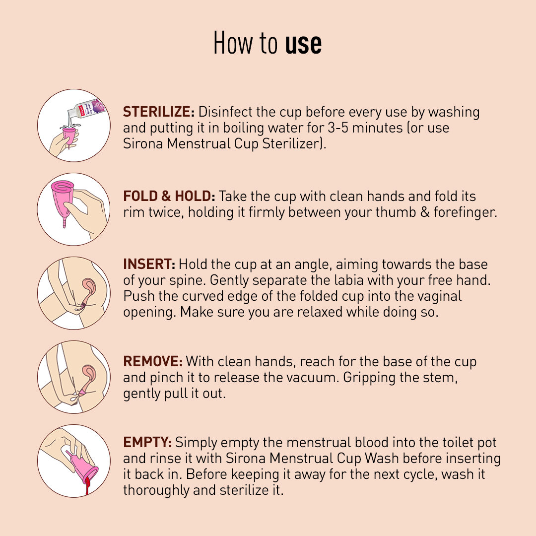 Sirona Pad-Free Periods Menstrual Cup Medium, 1 Count, Pack of 1 Sirona Pad-Free Periods Menstrual Cup Medium, 1 Count, Pack of 1