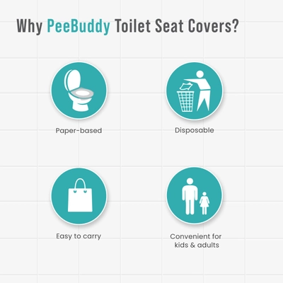 Sirona Pee Buddy Paper Toilet Seat Cover, 20 Count, Pack of 1