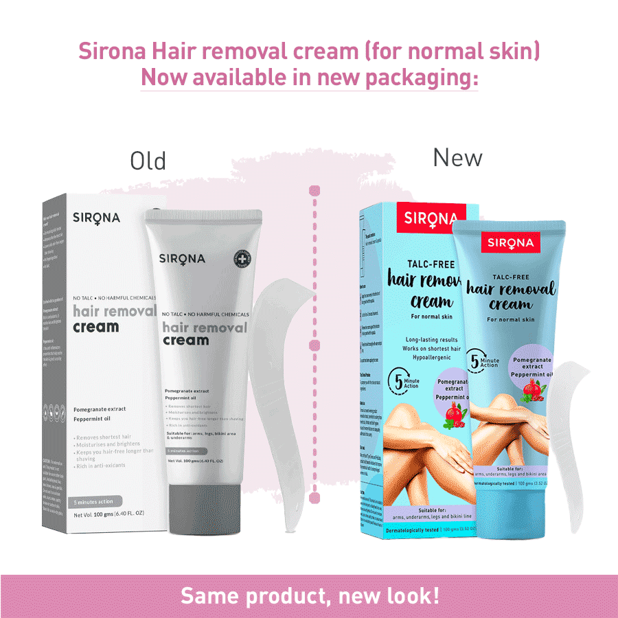 Sirona Hair Removal Cream for Normal Skin, 100 gm, Pack of 1 Sirona Hair Removal Cream for Normal Skin, 100 gm, Pack of 1