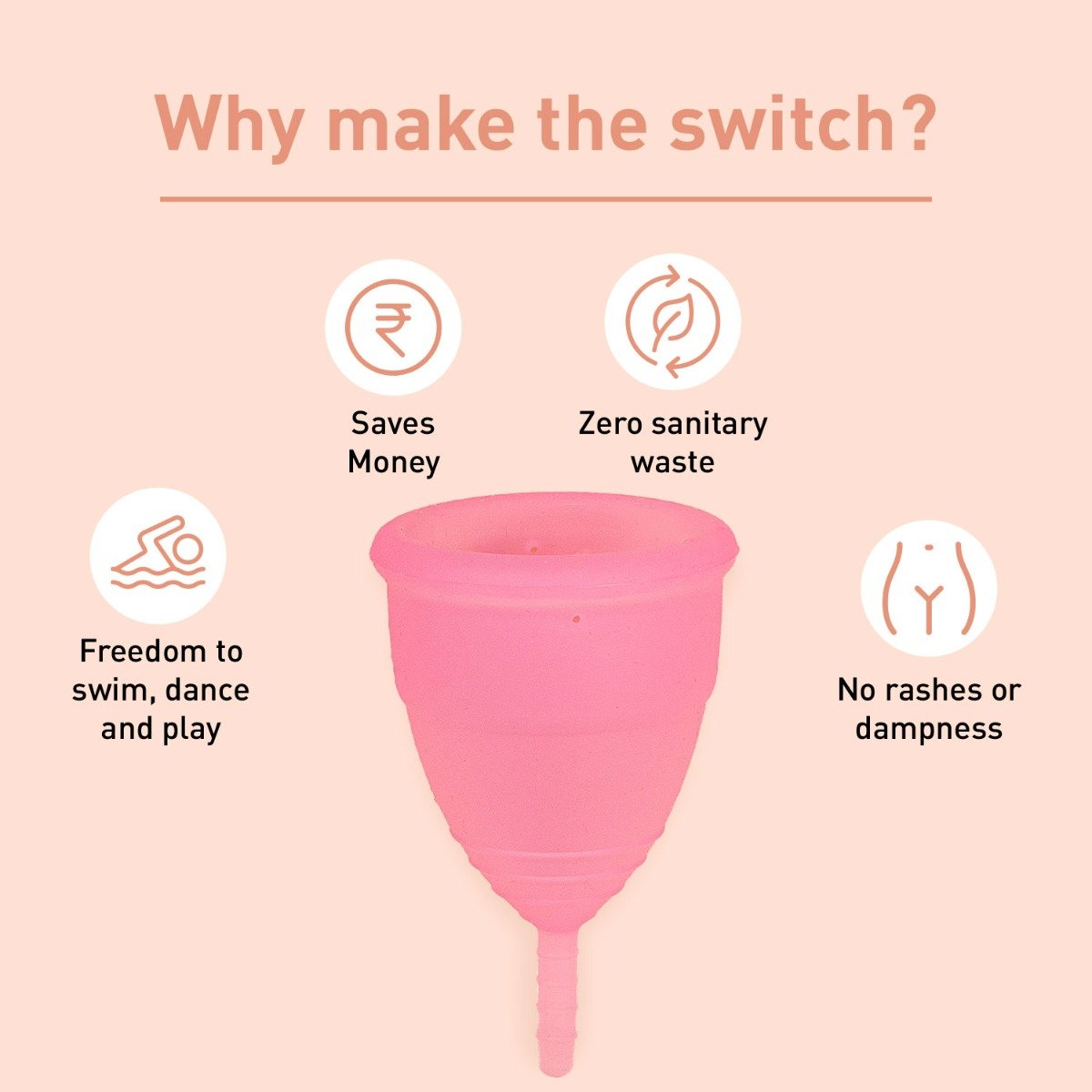 Sirona Pad-Free Menstrual Cup Medium, 1 Kit, Pack of 1 Sirona Pad-Free Menstrual Cup Medium, 1 Kit, Pack of 1