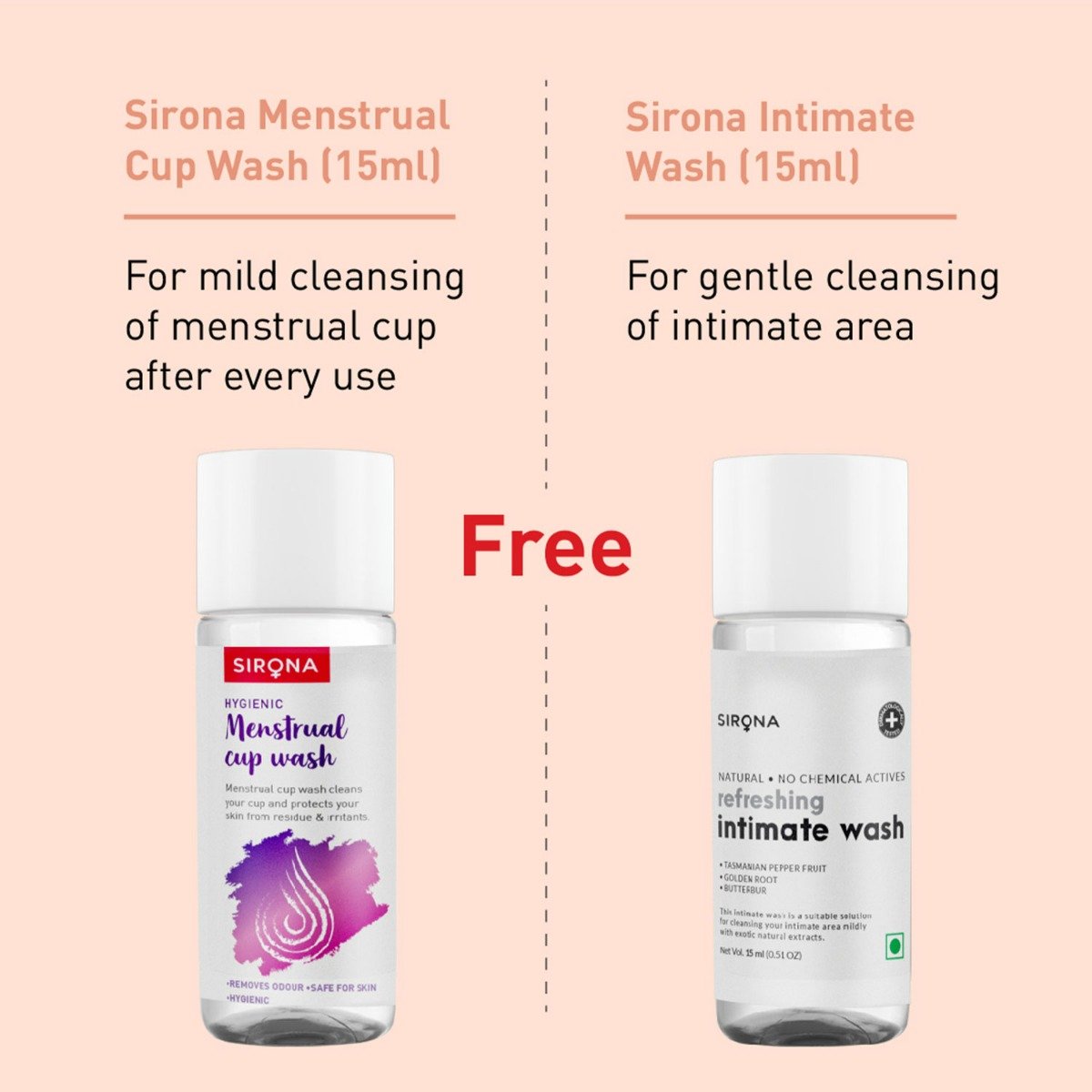 Sirona Pad-Free Menstrual Cup Medium, 1 Kit, Pack of 1 Sirona Pad-Free Menstrual Cup Medium, 1 Kit, Pack of 1