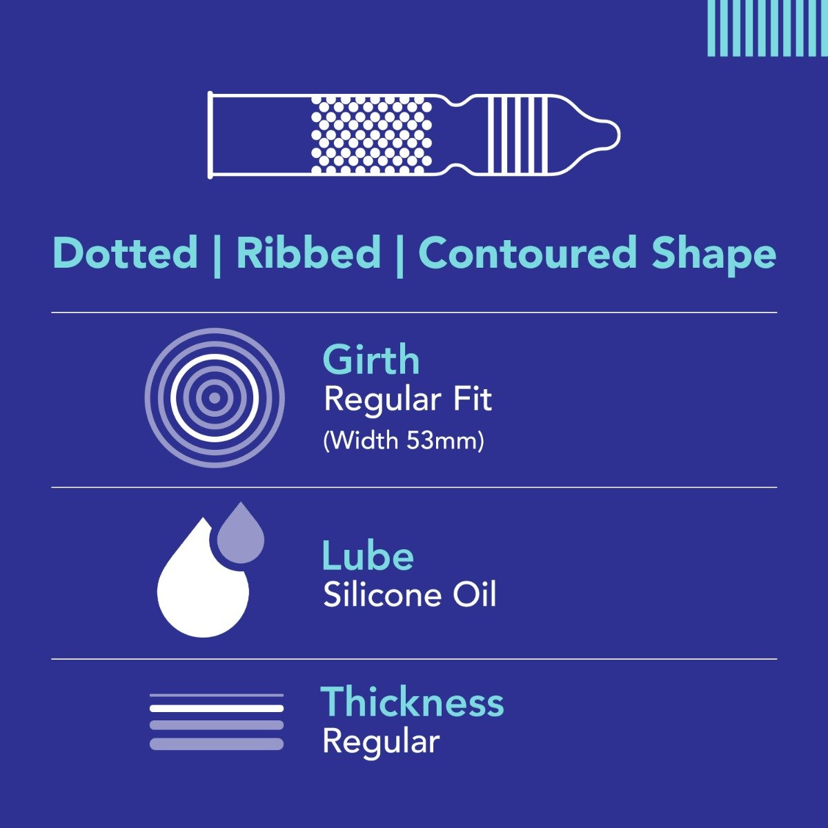 Sirona Bleu 3-In-1 Ribbed & Dotted Condoms with 100% Natural Latex for Extra Sensitive Skin, 8 Count, Pack of 1 Sirona Bleu 3-In-1 Ribbed & Dotted Condoms with 100% Natural Latex for Extra Sensitive Skin, 8 Count, Pack of 1