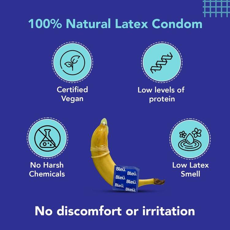 Sirona Bleu Ultra Thin Condoms with 100% Natural Latex for Extra Sensitive Skin, 8 Count, Pack of 1 Sirona Bleu Ultra Thin Condoms with 100% Natural Latex for Extra Sensitive Skin, 8 Count, Pack of 1