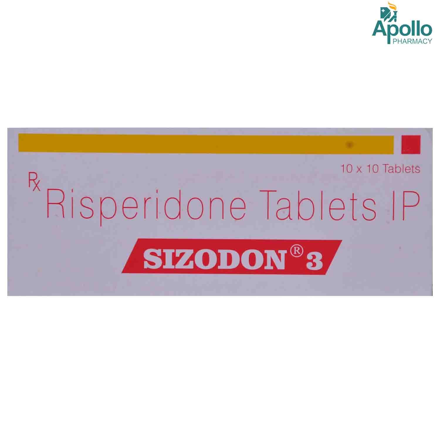 Sizodon 3 Tablet 10's, Pack of 10 TABLETS Sizodon 3 Tablet 10's, Pack of 10 TABLETS
