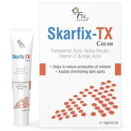 Fixderma Skarfix-Tx Face Cream, 15 gm | 2% Kojic Acid For Pigmentation, Blemishes & Dark Spots