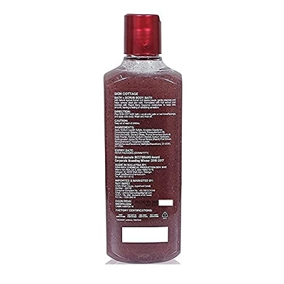 Skin Cottage Peach Bath+Scrub Body Bath, 400 ml, Pack of 1