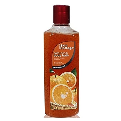 Skin Cottage Orange Bath+Scrub Body Bath, 400 ml, Pack of 1