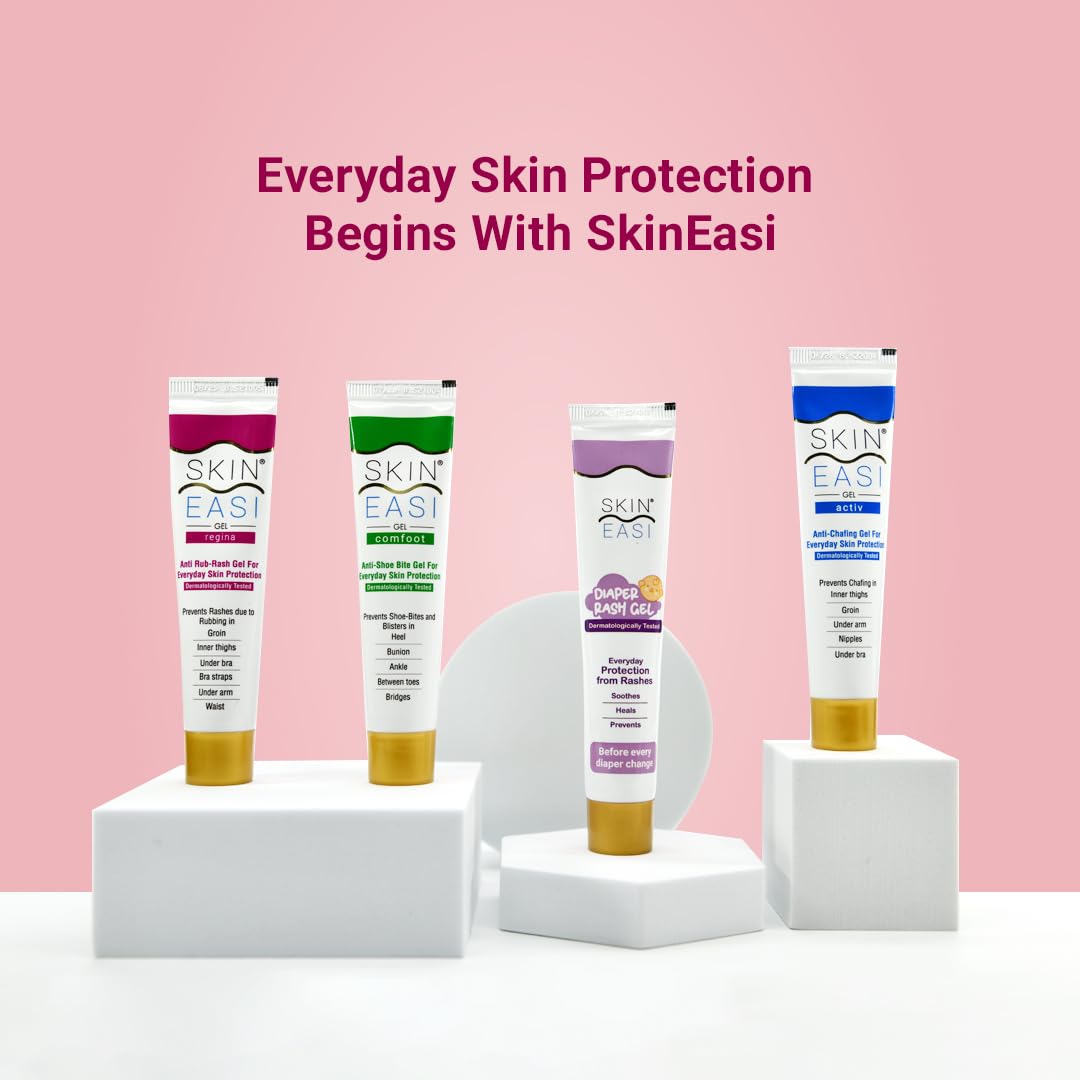 SkinEasi Regina Gel 20 gm | Prevent Rashes Due To Rubbing | Long Lasting Protection For 8Hrs | Non Greasy | Water Repellent | For Women | For All Skin Type, Pack of 1 SkinEasi Regina Gel 20 gm | Prevent Rashes Due To Rubbing | Long Lasting Protection For 8Hrs | Non Greasy | Water Repellent | For Women | For All Skin Type, Pack of 1