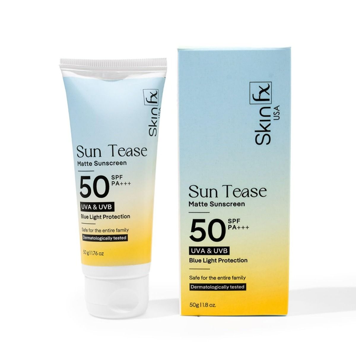 Skin Fx Sun Tease Matte SPF 50 PA +++ Matte Sunscreen, 50 gm | Uses ...