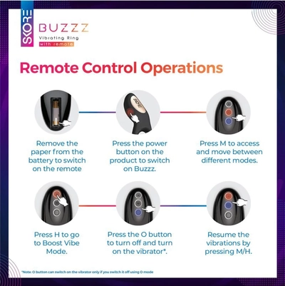 Skore Buzzz Body Massager with Remote for Him &amp; Her, 1 Count, Pack of 1