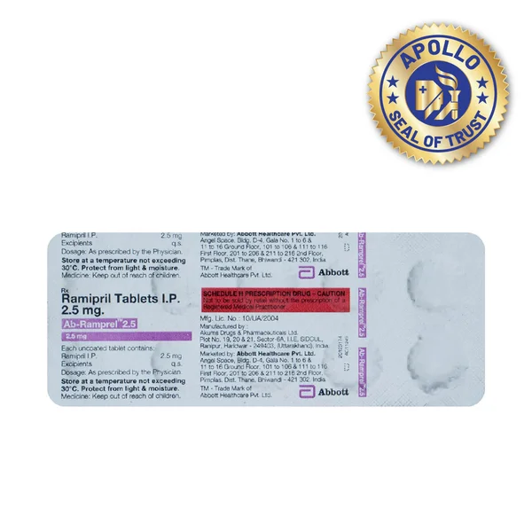 AB-Ramprel 2.5 mg Tablet 10's, Pack of 10 TabletS