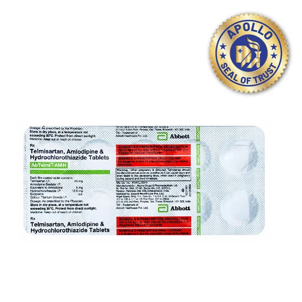 Abtelmi-AMH 40/5/12.5mg Tablet 10's, Pack of 10 TABLETS