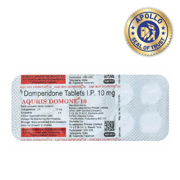 Aquris Domone-10 Tablet 10's, Pack of 10 TabletS