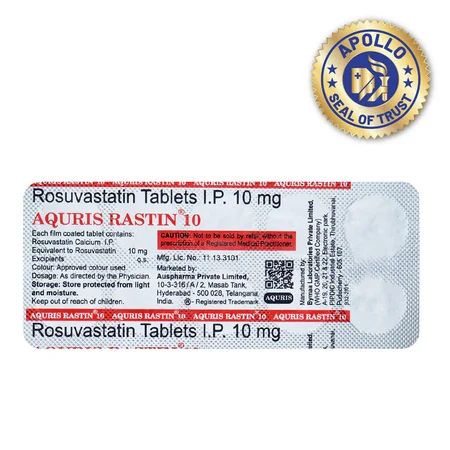 Aquris Rastin 10 mg Tablet 10's