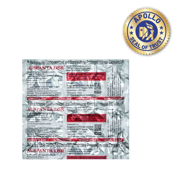 Auspanta DSR Capsule 15's, Pack of 15