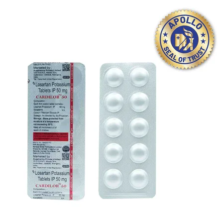 Cardilor 50 Tablet 10's