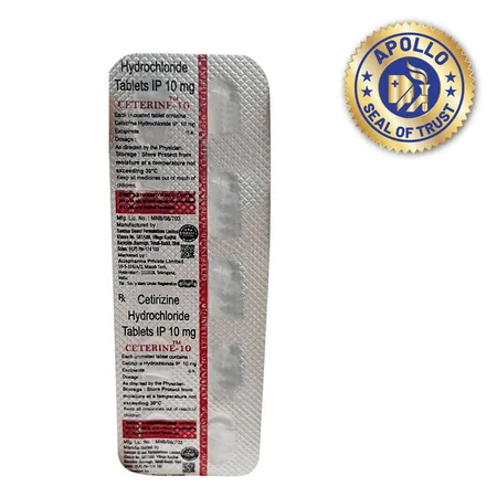 Ceterine-10 Tablet 10's