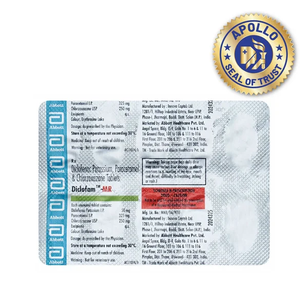 Diclofam-MR Tablet 10's, Pack of 10 TabletS