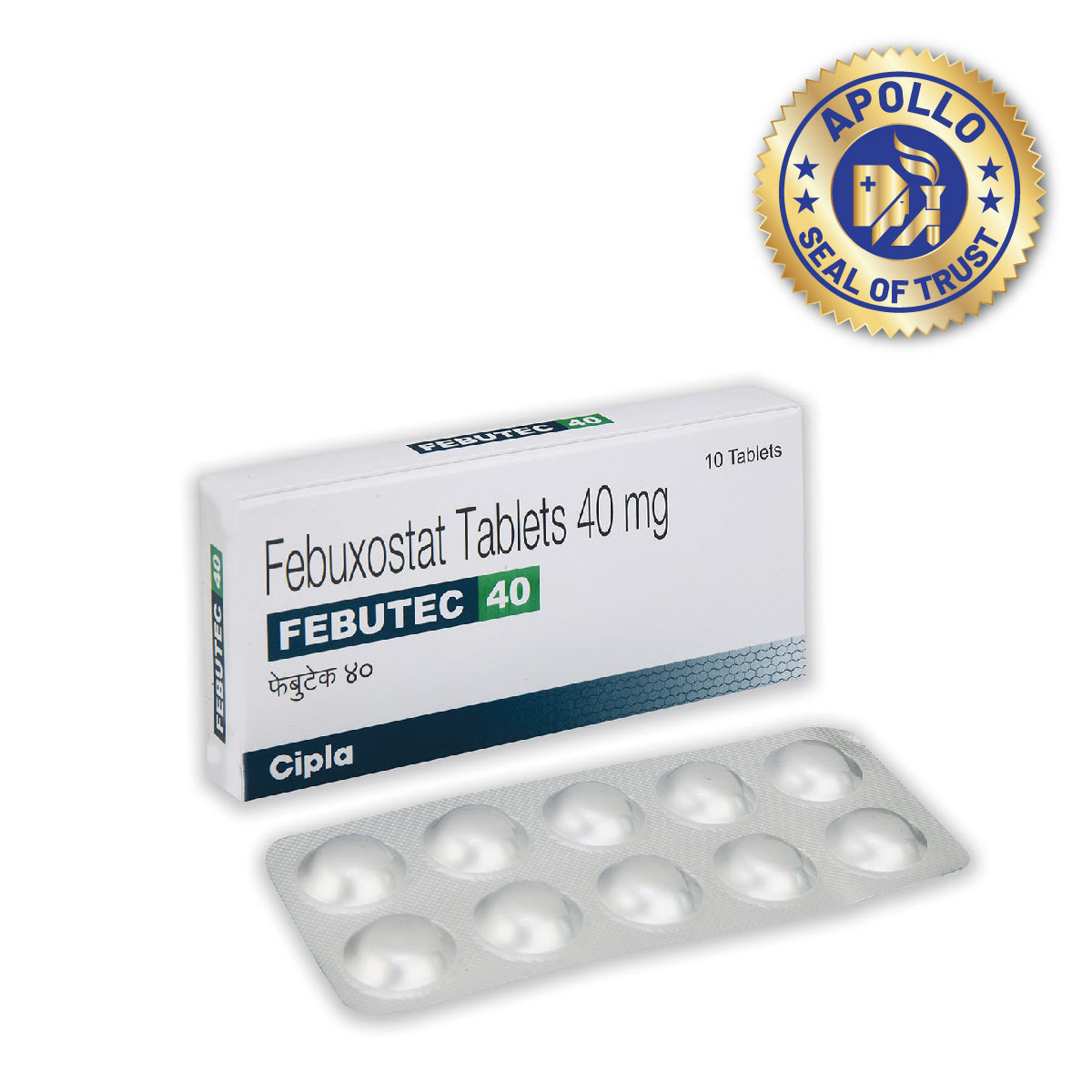 Febutec 40 Tablet 10's, Pack of 10 TABLETS Febutec 40 Tablet 10's, Pack of 10 TABLETS