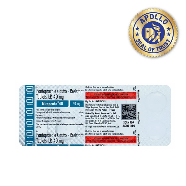 Nicopenta 40 Tablet 10's, Pack of 10 TABLETS