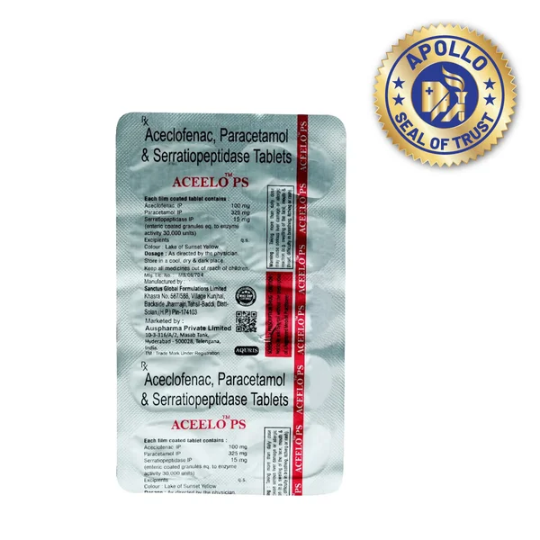 Aceelo PS Tablet 10's, Pack of 10 TabletS