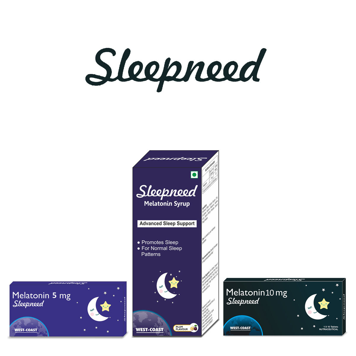 Westcoast Sleepneed Melatonin 5mg, 10 Tablets, Pack of 10 TabletS Westcoast Sleepneed Melatonin 5mg, 10 Tablets, Pack of 10 TabletS