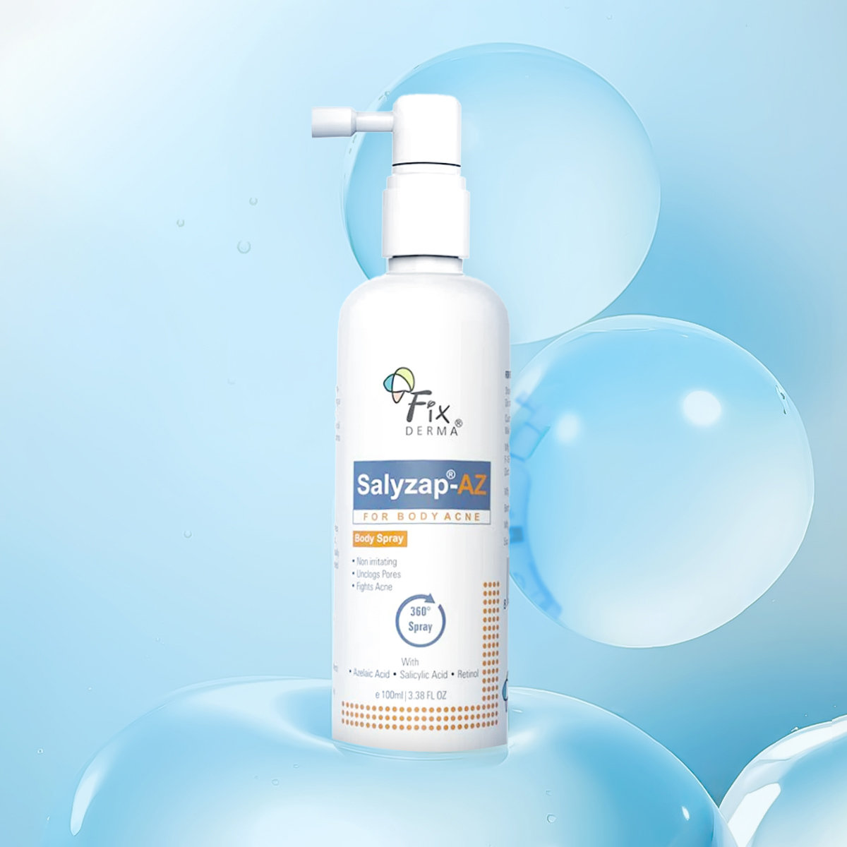 Fixderma Salyzap-Az Body Spray, 100 ml, Pack of 1 Fixderma Salyzap-Az Body Spray, 100 ml, Pack of 1