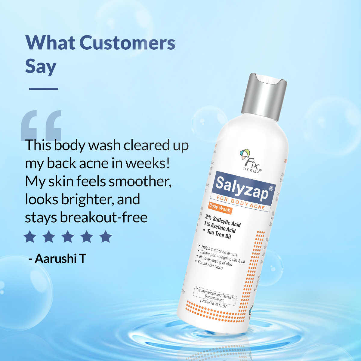 Fixderma Salyzap Body Wash, 200 ml, Pack of 1 Fixderma Salyzap Body Wash, 200 ml, Pack of 1