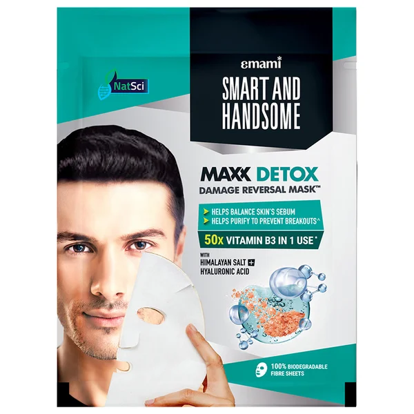 Smart And Handsome Maxx Detox Damage Reversal Mask, 20 gm