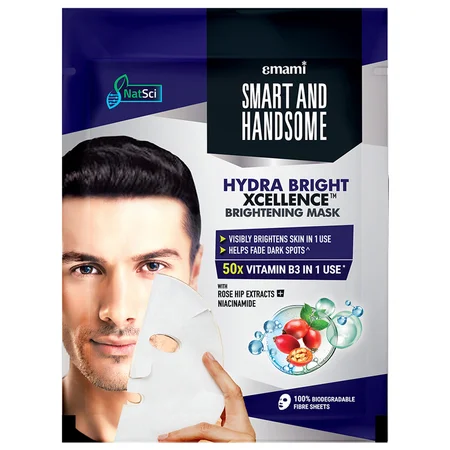 Smart And Handsome Hydrabright Brightening Mask, 20 gm