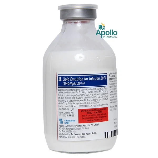 Smoflipid 20% Infusion 250 ml, Pack of 1