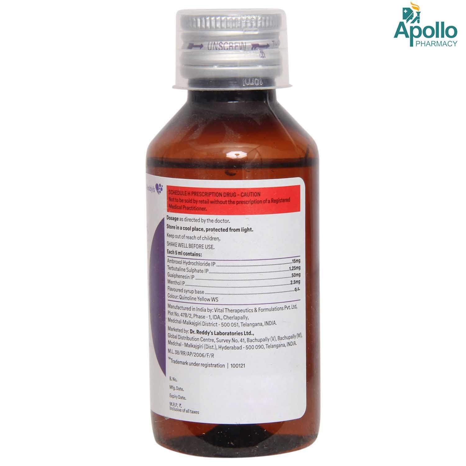 SMucolite Syrup 100 ml Price, Uses, Side Effects, Composition Apollo