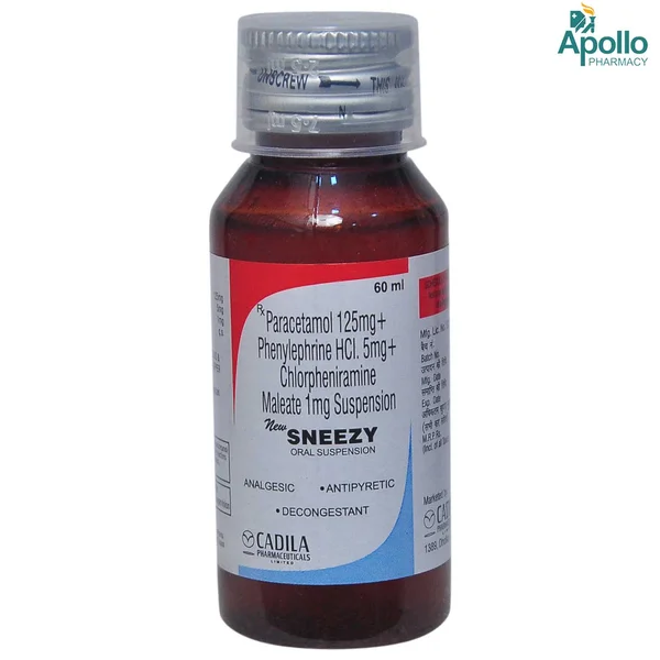 Sneezy Syrup 60 ml, Pack of 1