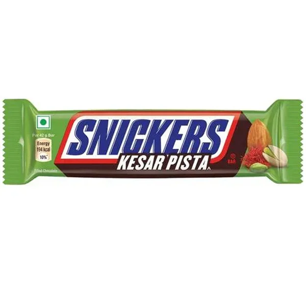 Snickers Kesar Pista Chocolate Bar, 42 gm