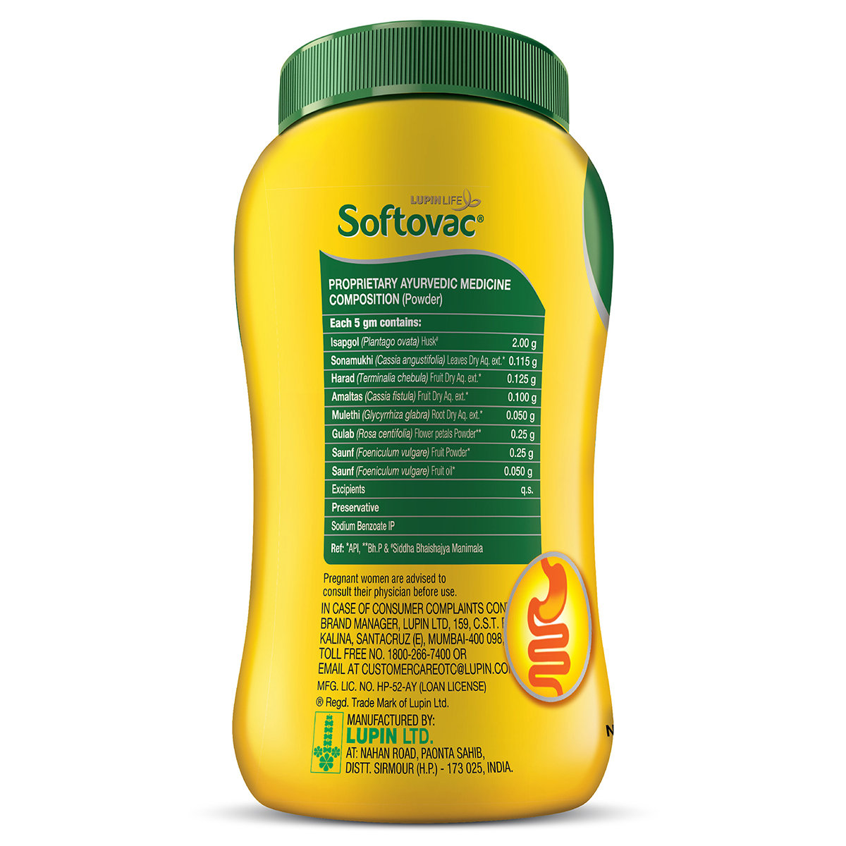 Softovac Bowel Regulator Powder, 450 gm, Pack of 1 Softovac Bowel Regulator Powder, 450 gm, Pack of 1