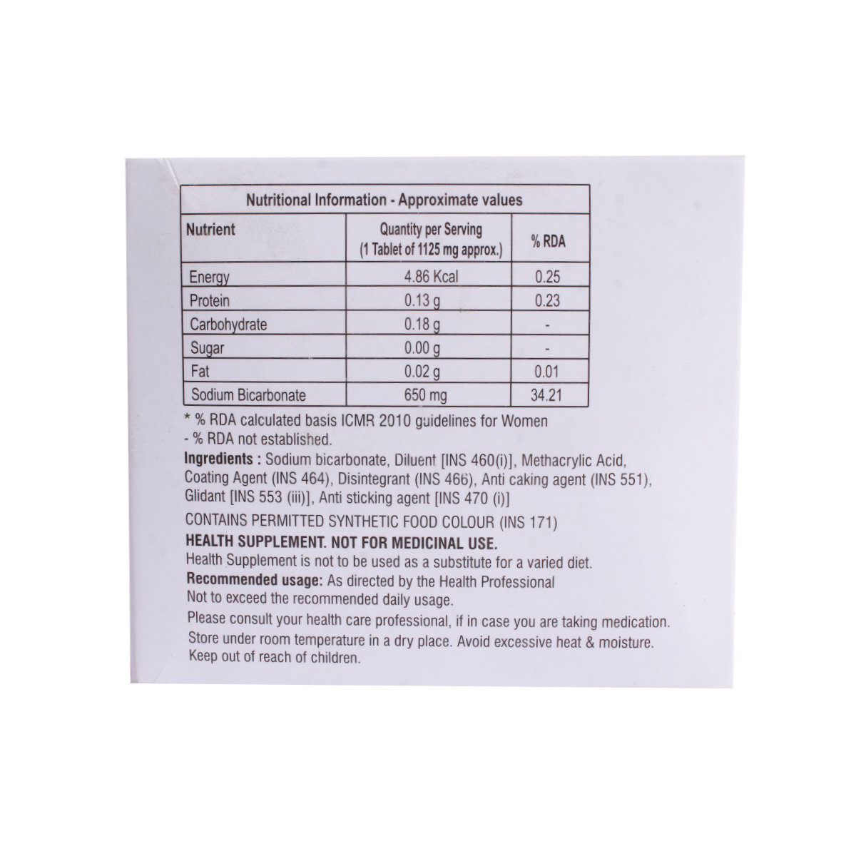 Sodisave 650 Tablet 10's, Pack of 10 TABLETS Sodisave 650 Tablet 10's, Pack of 10 TABLETS