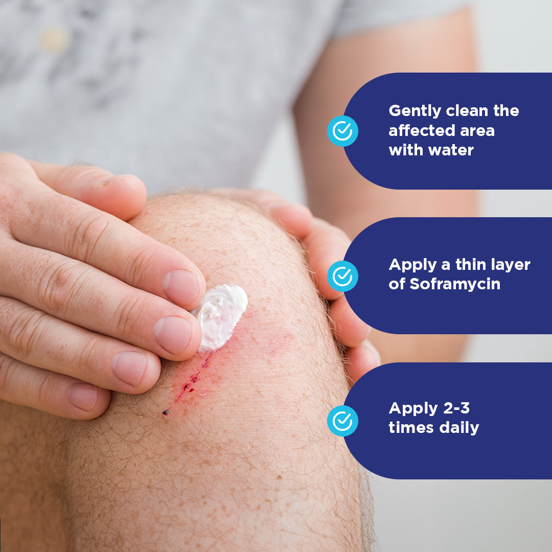 Soframycin Multi-Purpose Antiseptic Cream for Cuts, Wounds, Burns & Skin Infections, 100 gm, Pack of 1 CREAM Soframycin Multi-Purpose Antiseptic Cream for Cuts, Wounds, Burns & Skin Infections, 100 gm, Pack of 1 CREAM