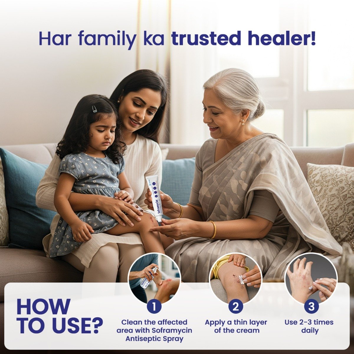 Soframycin Multi-Purpose Antiseptic Cream for Cuts, Wounds, Burns & Skin Infections, 30 gm, Pack of 1 CREAM Soframycin Multi-Purpose Antiseptic Cream for Cuts, Wounds, Burns & Skin Infections, 30 gm, Pack of 1 CREAM