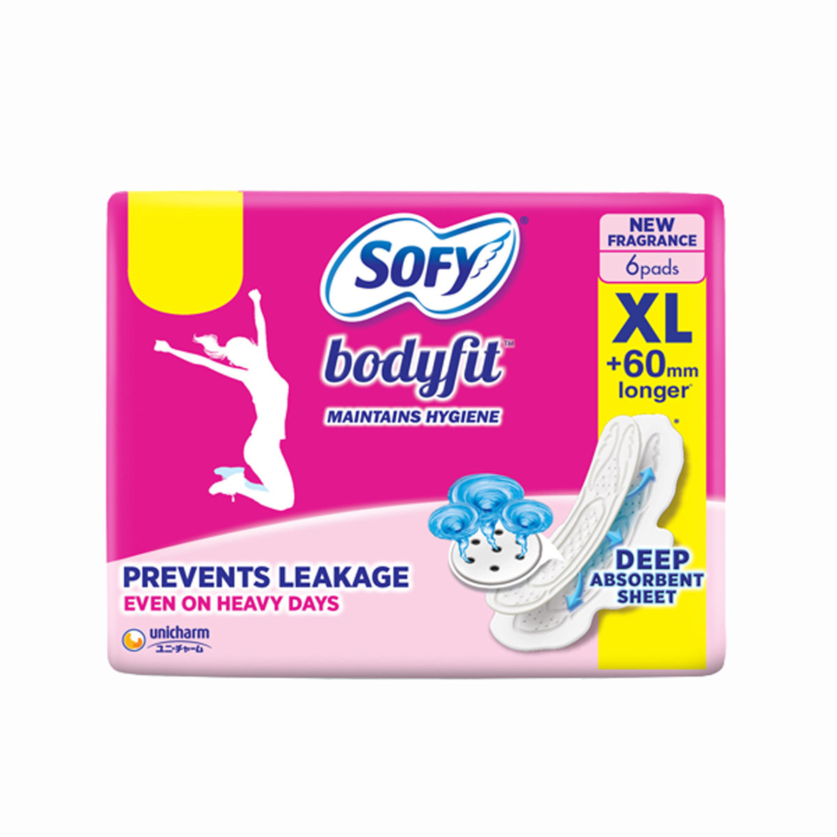Sofy Bodyfit Sanitary Pads XL, 6 Count Price, Uses, Side Effects