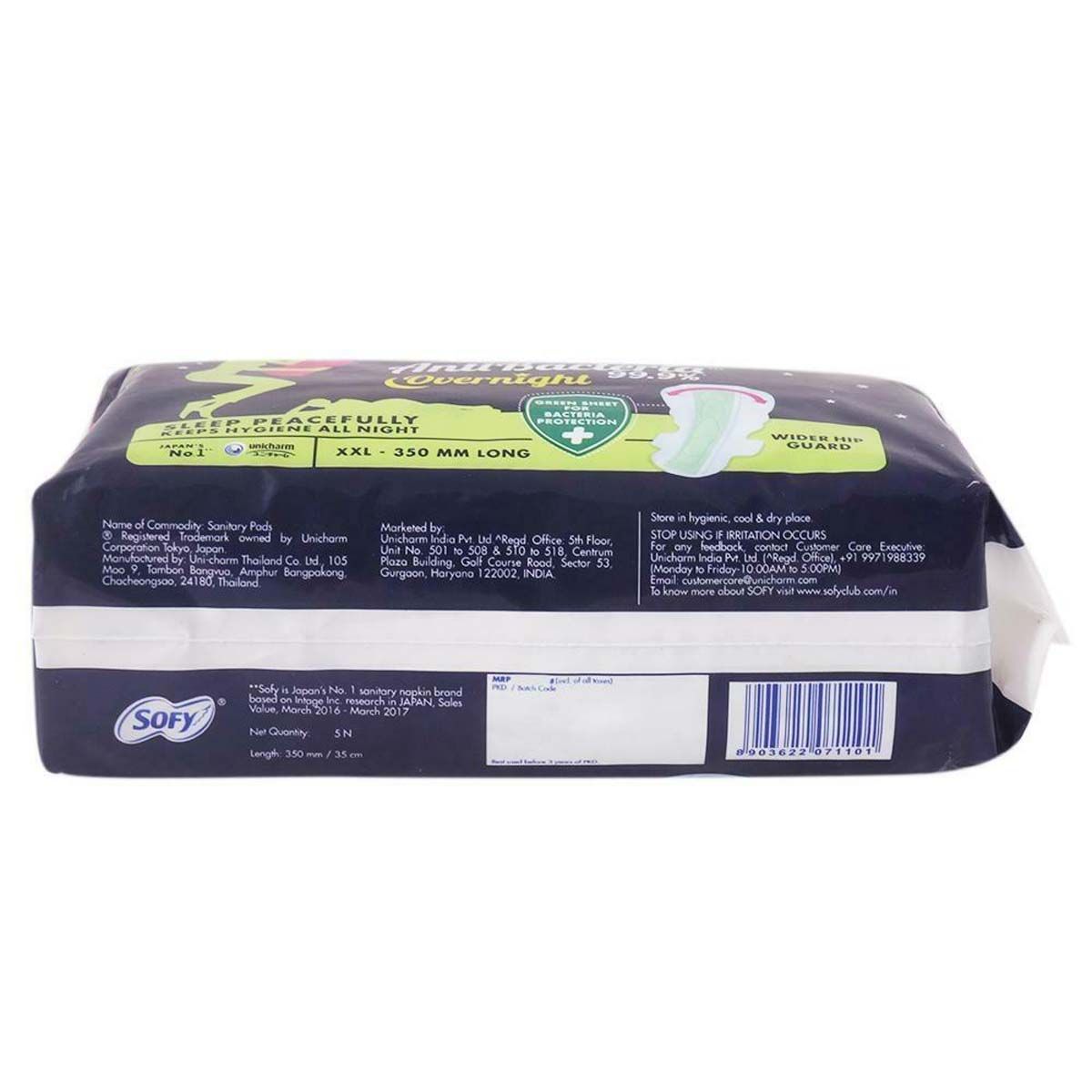Sofy Bodyfit Overnight Pads XXL, 10 (2 x 5) Count, Pack of 2 S