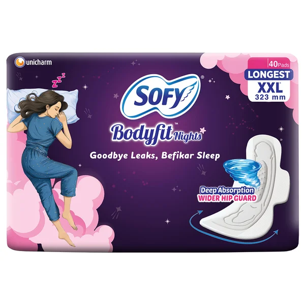 Sofy Bodyfit Nights Pads XXL, 40 Count