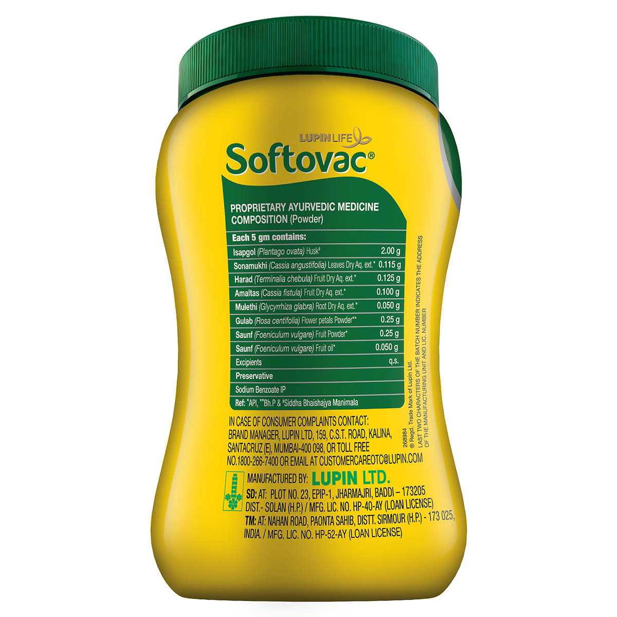Softovac Bowel Regulator Powder, 250 gm, Pack of 1 Softovac Bowel Regulator Powder, 250 gm, Pack of 1