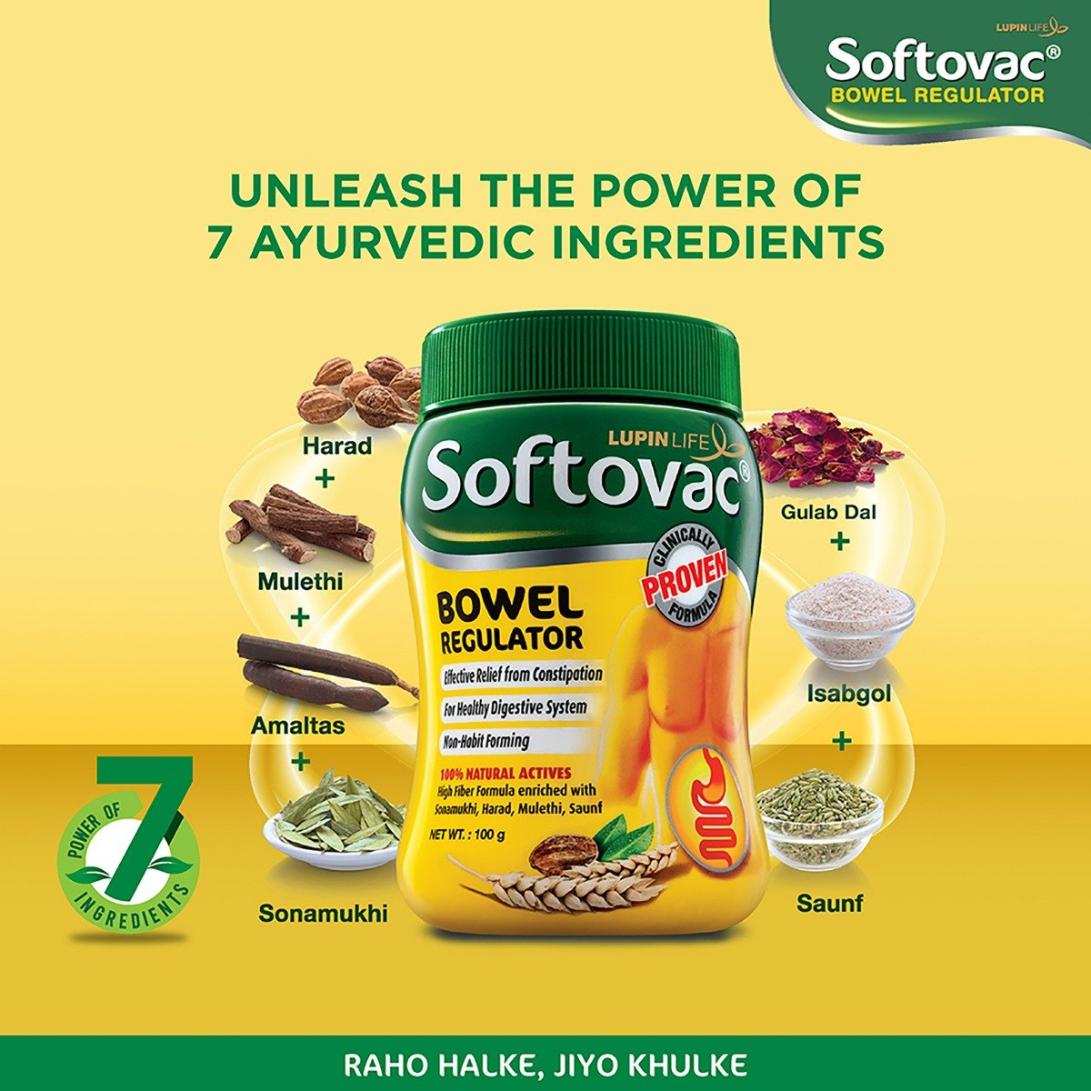 Softovac Bowel Regulator Powder, 100 gm, Pack of 1 Softovac Bowel Regulator Powder, 100 gm, Pack of 1