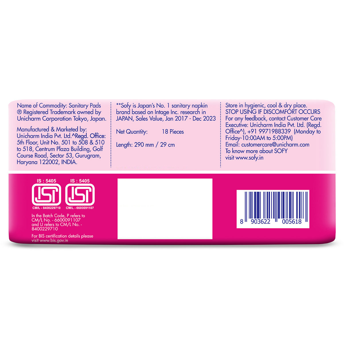 Sofy Bodyfit Pro Sanitary Pads XL, 18 Count, Pack of 1 Sofy Bodyfit Pro Sanitary Pads XL, 18 Count, Pack of 1