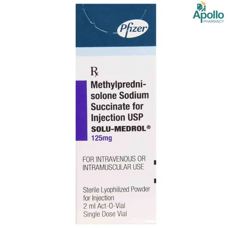 Solu Medrol 125 mg Injection 2 ml