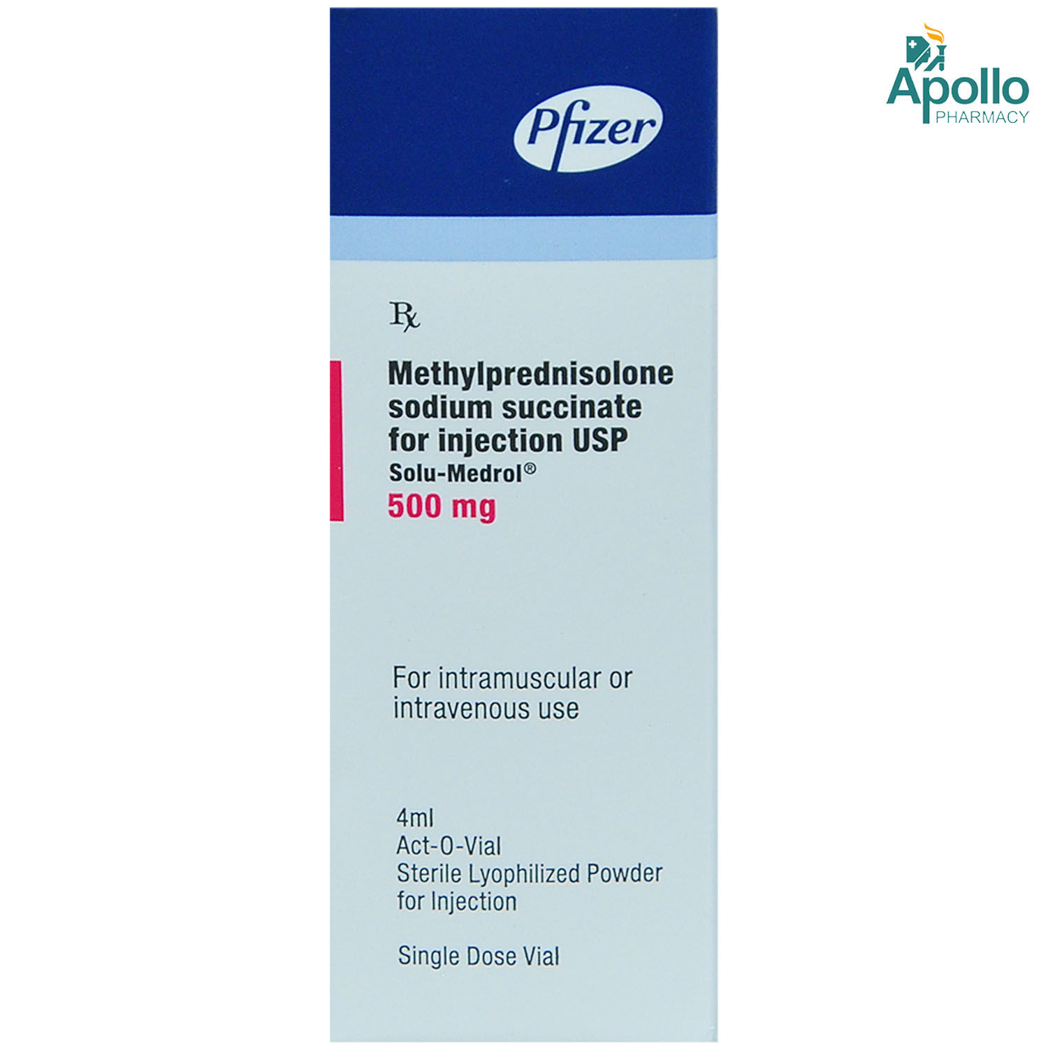 Buy Solu-Medrol 500 mg Injection 4 ml Online