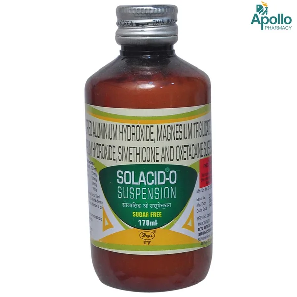 Solacid-O Sugar Free Suspension 170 ml