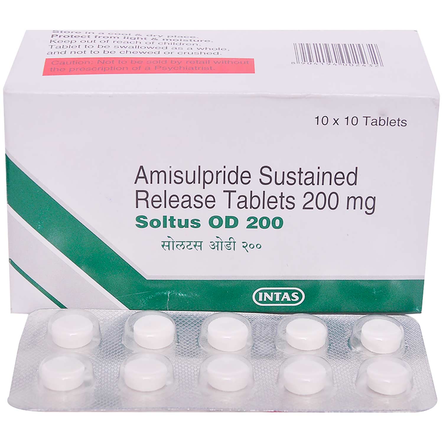 SOLTUS OD 200MG TABLET, Pack of 10 TABLETS