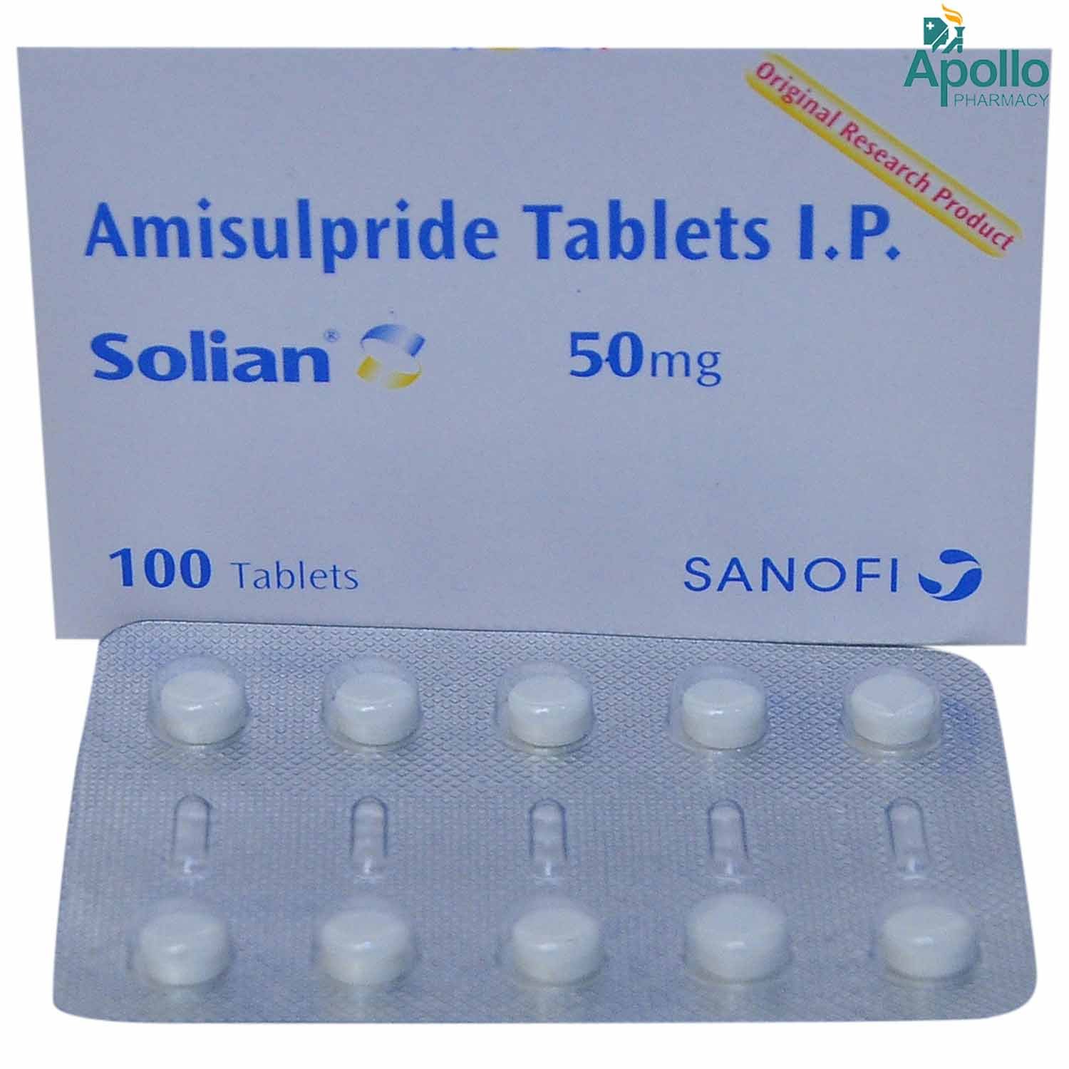 Solian 50 Tablet 10's, Pack of 10 TABLETS Solian 50 Tablet 10's, Pack of 10 TABLETS