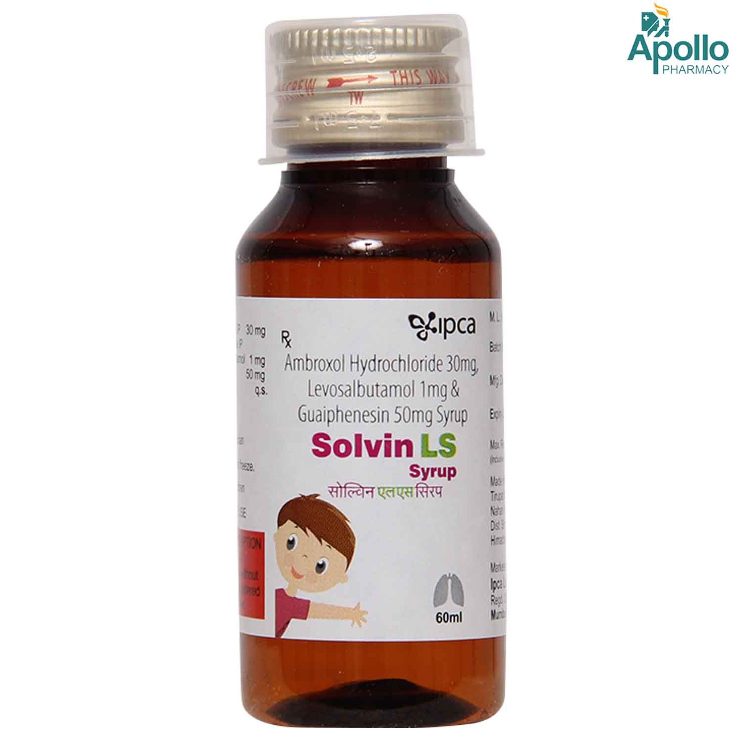 Solvin LS Syrup 60 ml, Pack of 1 LIQUID Solvin LS Syrup 60 ml, Pack of 1 LIQUID